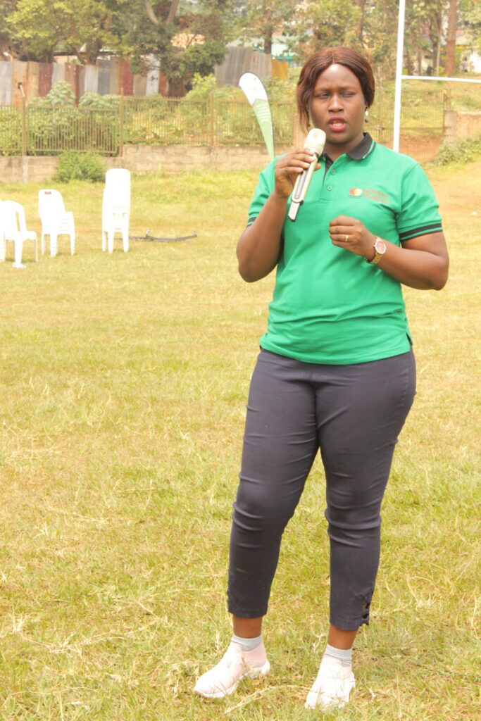 Ms. Jolly Okumu addressing the gathering at the event.